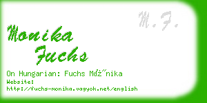 monika fuchs business card